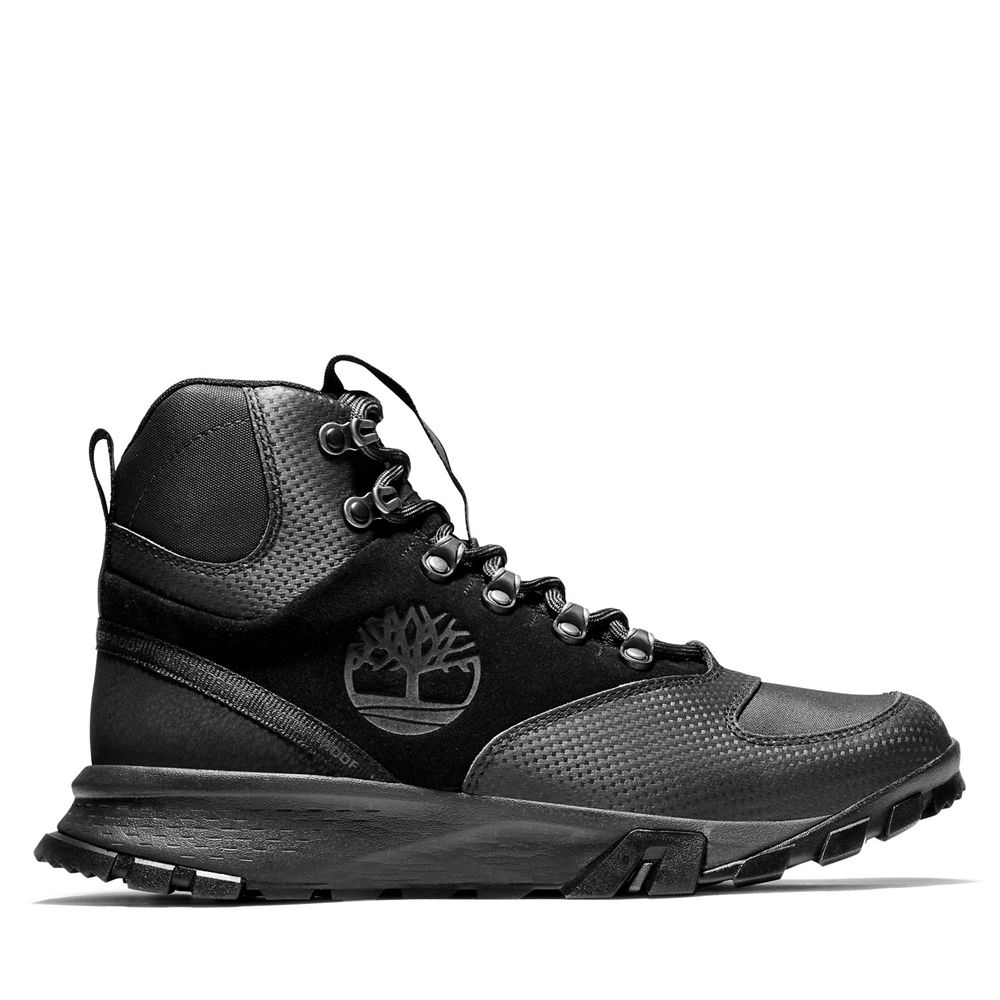 Timberland Παπούτσια Πεζοπορίας Ανδρικα Μαυρα - Garrison Trail Waterproof Ψηλα - Greece 9084652-JQ